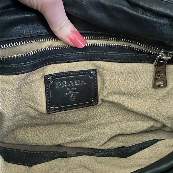 Prada Fumo Camouflage Nylon Bowling Bag Purse - Picture 9 of 12